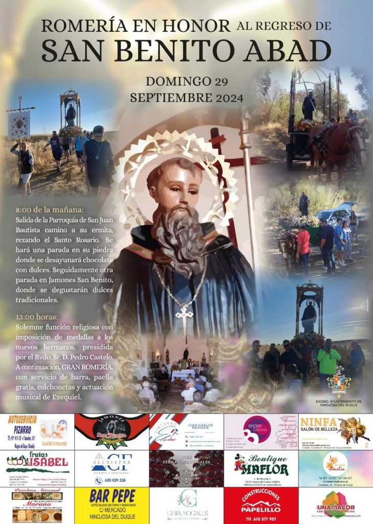 Cartel de Romería de San Benito abad 2024
